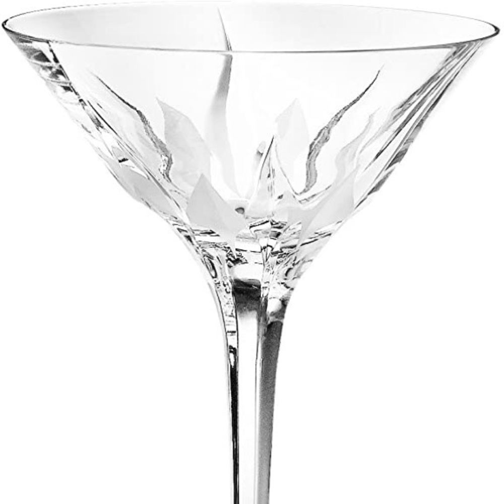 2 new in box Mikasa Flame D’Amore martini glasses